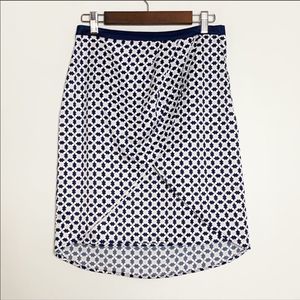 H&M Geo-Print Pastel Tulip Pencil Skirt